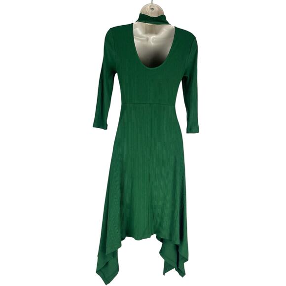 Anthropologoie Building 18 Turtleneck Ribbed Dress Green Size XS - Picture 6 of 10